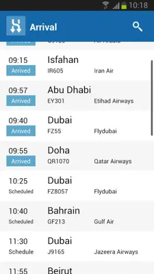 Q8 Airport android App screenshot 2